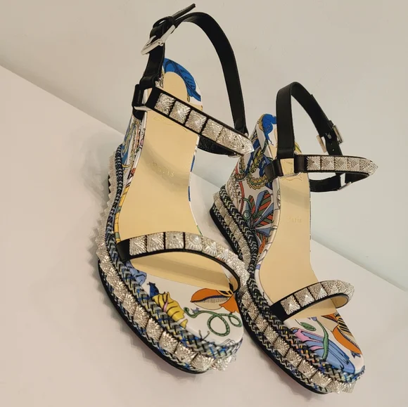 Christian Louboutin Platform Wedges Pira Ryas 110 Size 42 - Picture 6 of 6